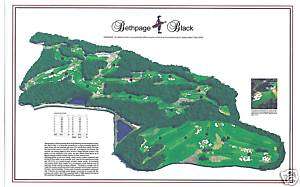 Bethpage Black course   course map print 2009 US Open  