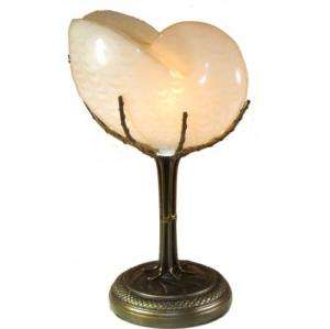 NEW PRETTY NAUTILUS SHELL ON STAND TABLE LAMP  1671  