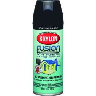 Gloss Black Krylon Fusion For Plastic Spray Paint 2321  