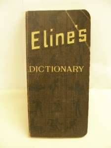 1922 Elines Chocolate & Cocoa Advertising Book   Dict  