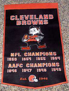 Cleveland Browns AAFC / NFL Championship Banner Pennant  