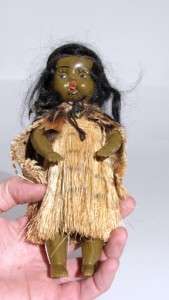 VINTAGE MAORI WAHINE DOLL TIKI POLYNESIA NEW ZEALAND  