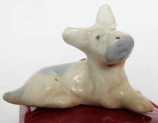 Schnauzer Scottish Terrier Puppy Dog Figurine Vintage  