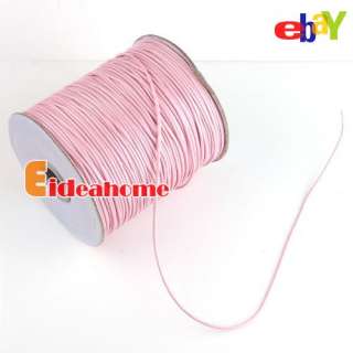 Multi Colors Useful Charms Waxed Cotton Cords 2mm Dia For Jewelry 