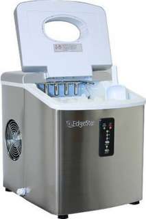 EdgeStar Stainless Steel Portable Ice Maker, Compact Countertop 