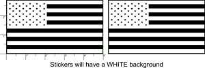 AMERICAN FLAG Vinyl Sticker Decals Different Colors  