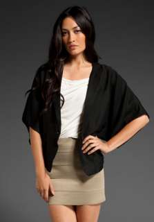 ELIZABETH AND JAMES Cropped Blazer in Black  