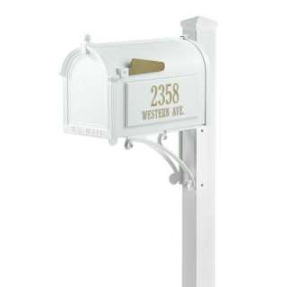 Whitehall Products White Superior Streetside Mailbox 16316 at The Home 