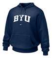 BYU Cougars Nike Navy Classic II Fleece Hooded Sweatshirt