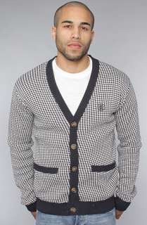 10 Deep The Herringbone Cardigan in Navy  Karmaloop   Global 