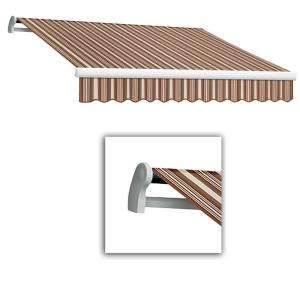   Left Side Retractable Awning (120 in. Projection) in Brown/Terra Cotta