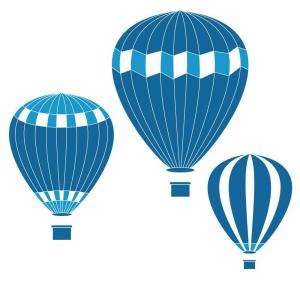   Designs24 In. x72 In. Hot Air Balloons Trace and Paint Wall Murals