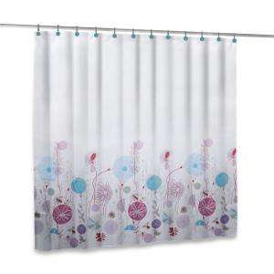 Elegant Home Shower Curtain and Hook Set in Purple 12040/12415 at The 