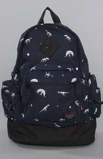 Mishka The Jurassic Knapsack in Dark Navy  Karmaloop   Global 