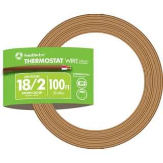 Southwire 100 ft. 18 2 Thermostat Wire, Brown 64162143 at The Home 