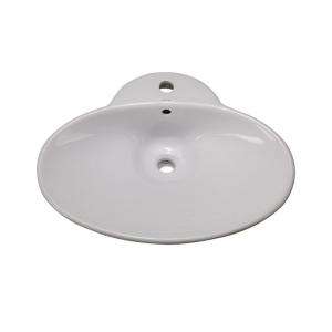 DECOLAV Classically Redefined OvalCeramic Above Counter Vessel Sink in 