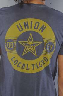 Obey The Union Local 74520 Heather Thrift Tee in Indigo  Karmaloop 