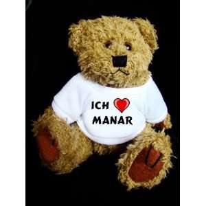 Teddy Bear mit Ich liebe Manar t shirt  Spielzeug