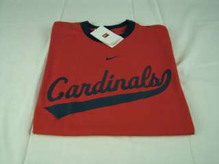 Mens Nike MLB St. Louis Cardinals Ringer Red / Navy T Shirt any sz M L 