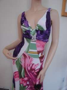 Beautiful Roberto Cavalli Floral Dress/Gown 42 L@@K  