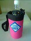 Water Bottle Insulated Carrying Case 1 Liter PINK Sack