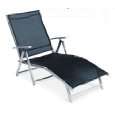 Deckchair Sonnenliege Acapulco aus Alu + Textilgewebe, schwarz von 