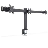 Inland 05328 Triple LCD Monitor/TV Desk Mount   Holds 3 Screens, Up 
