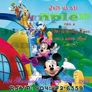 Customized Mickey Mouse Clubhouse Invitations Birthday  