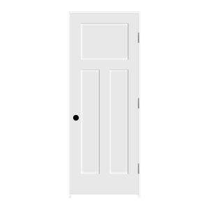   WEN Craftsman III 36 inposite White 3 Panel Left Hand Prehung Door