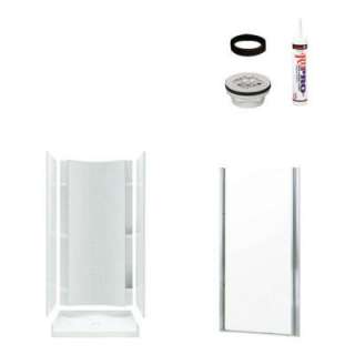   in. Shower Kit in White with Chrome Trim 7224 6305SC 