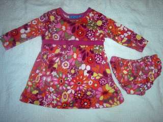 Sz 6 9 Months DRESS & BLOOMERS THE CHILDRENS PLACE MOD FLORAL PRINT 