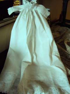 ANT DOLL CHRISTENING DRESS  LATE 1800S EARLY 1900S  