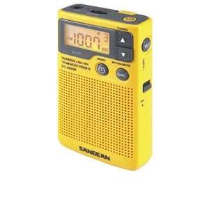 Sangean DT 400W AM/FM Pocket Radio   Emergency Alert, LCD Display 