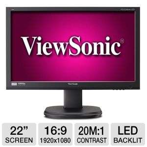 Viewsonic VG2236wm LED 22 Ergonomic LED Monitor   1080p, 1920x1080, 16 