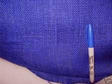 Fabric Natural Burlap Blue 419J  
