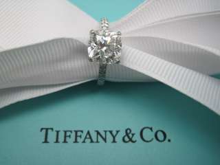TIFFANY&CO Novo 2.18 Carats G VS1 engagement ring.CERTIFICATE 