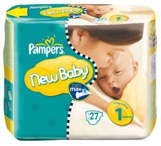 Pampers Dry Max  New Baby Gr. 1   2 5 Kg 27   270 Stück  