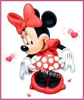 Minnie Mouse   Bügelbilder   1 großes Moitv ♥ ♥ ♥   