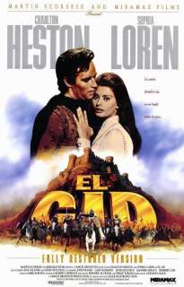 El Cid 11 x 17 Movie Poster, Heston, Sophia Loren , B  