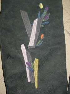 RACHEL COMEY nubuck flat boots black embroidered NEW 10  