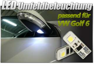 SMD LED Umfeldbeleuchtung VW GOLF 6 VI GTI GT R GTD TDI  