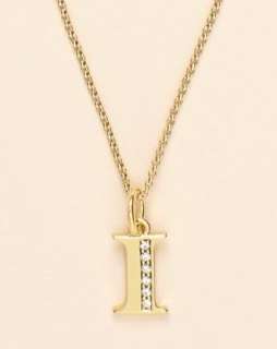 58 Juicy Couture Gold I Initial Charm Wish Necklace  