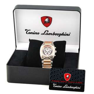 TONINO LAMBORGHINI gold plated SS watch List $2996.00  