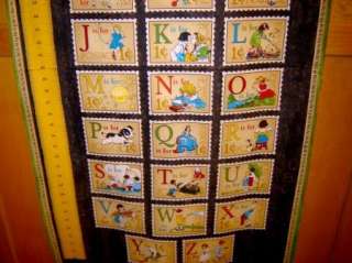 Fabric Wilmington ABC PRIMER 30s retro Alphabet kids GROWTH CHART 