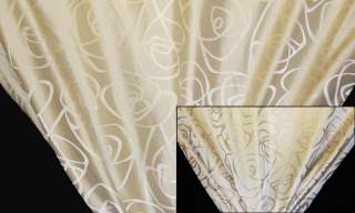   /Ivory Contemporary Swirl JACQUARD Drapery Fabric by the yard  