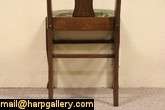 set of Arts and Crafts period 8 solid quarter sawn oak dining chairs 