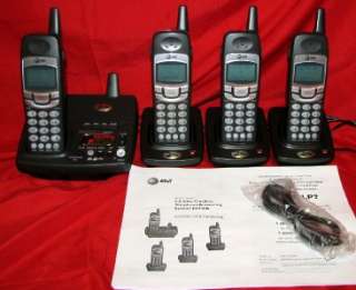 AT&T E5945B 5.8GHz QUAD HANDSET CORDLESS PHONE & DIGITAL ANSWERING 