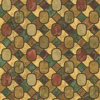   Sq.ft. Earth Tone Mosaic Tile Wallpaper WC1281264 