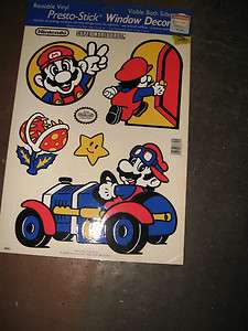 Nintendo Super Mario Bros Jumbo window cling stickers  