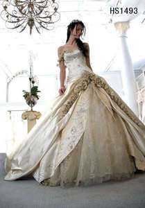 Noble Wedding Dress Quinceanera Birde Prom Gown Custom  